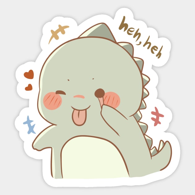 Funny Dinosaur Sticker by nerdlkr